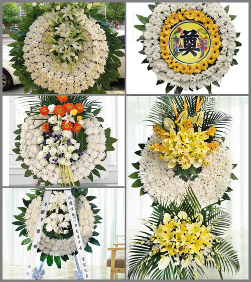 安徽六安市霍邱县白莲乡沣西村花圈速递
